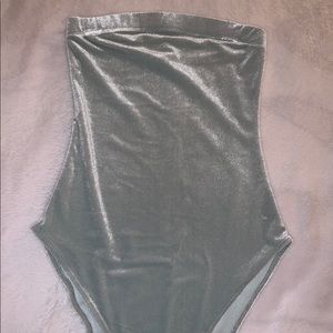 Strapless, Velvet Bodysuit